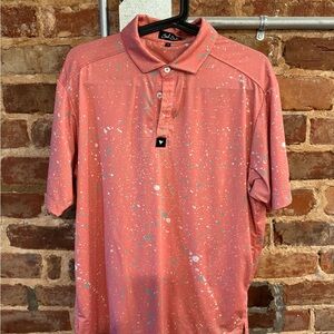 Bad Birdie Splatter Polo Medium
